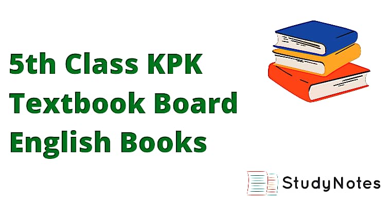 5th Class KPK Textbook Board English Books